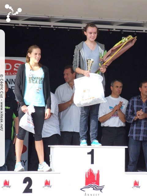Les 10 km d'Annecy, édition 2011 - le dim. 25 septembre 2011, avec des nouveautés : nouvel horaire de départ, nouveau point de départ, nouveau parcours... – « Les 10 km d'Annecy, édition 2011 » – Course de 10 km courue sur un nouveau tracé entre ville et lac, à cheval entre Annecy et Annecy-le-Vieux, au départ et à l'arrivée du stade du Coteau. – mots associés : athlétisme, podium