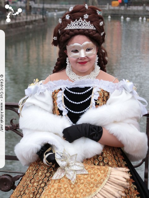Carnaval vénitien, édition 2017 - les ven. 23, sam. 24 et dim. 25 février 2018, Annecy, Haute-Savoie. – « Carnaval Vénitien d'Annecy, édition 2018 » – mots associés : carnaval vénitien