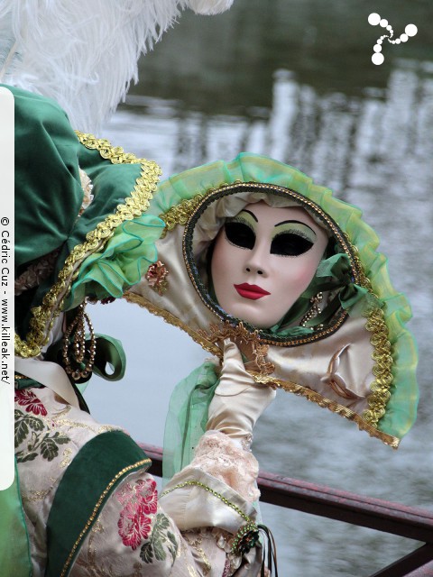 Carnaval vénitien, édition 2017 - les ven. 23, sam. 24 et dim. 25 février 2018, Annecy, Haute-Savoie. – « Carnaval Vénitien d'Annecy, édition 2018 » – mots associés : carnaval vénitien