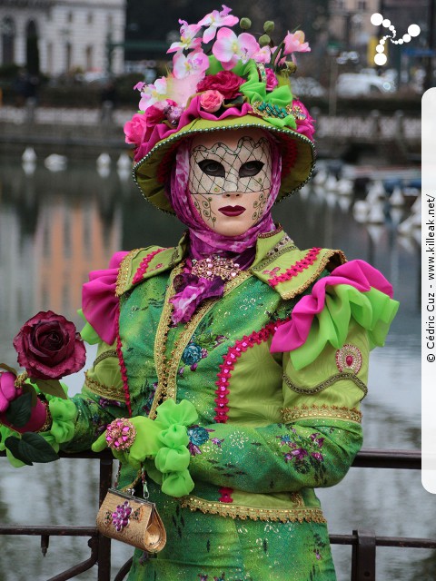 Carnaval vénitien, édition 2017 - les ven. 23, sam. 24 et dim. 25 février 2018, Annecy, Haute-Savoie. – « Carnaval Vénitien d'Annecy, édition 2018 » – mots associés : carnaval vénitien