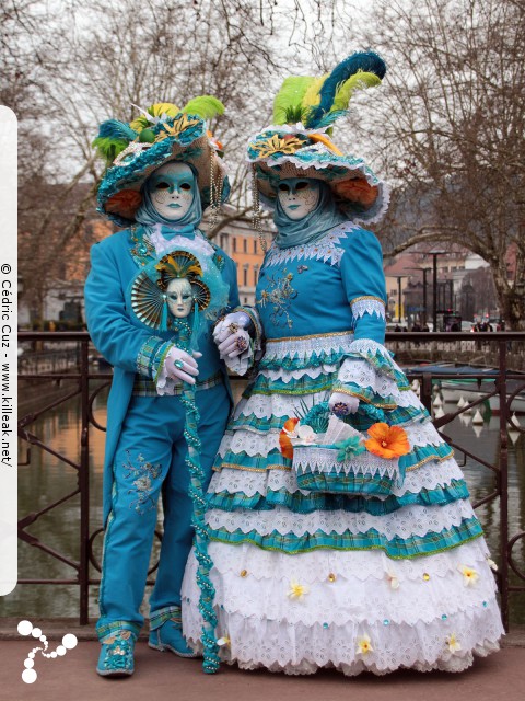 Carnaval vénitien, édition 2017 - les ven. 23, sam. 24 et dim. 25 février 2018, Annecy, Haute-Savoie. — « Carnaval Vénitien d'Annecy, édition 2018 » — mots associés : carnaval vénitien