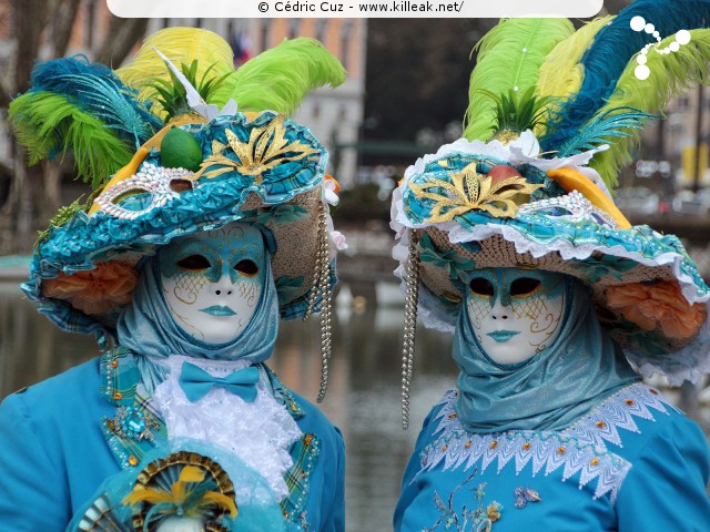 Carnaval vénitien, édition 2017 - les ven. 23, sam. 24 et dim. 25 février 2018, Annecy, Haute-Savoie. – « Carnaval Vénitien d'Annecy, édition 2018 » – mots associés : carnaval vénitien