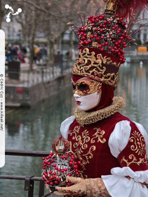 Carnaval vénitien, édition 2017 - les ven. 23, sam. 24 et dim. 25 février 2018, Annecy, Haute-Savoie. — « Carnaval Vénitien d'Annecy, édition 2018 » — mots associés : carnaval vénitien