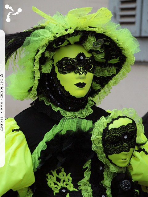 Carnaval vénitien, édition 2017 - les ven. 23, sam. 24 et dim. 25 février 2018, Annecy, Haute-Savoie. – « Carnaval Vénitien d'Annecy, édition 2018 » – mots associés : carnaval vénitien