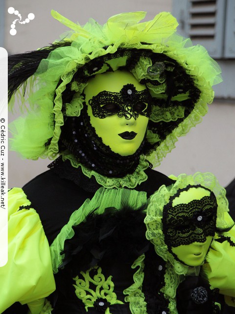 Carnaval vénitien, édition 2017 - les ven. 23, sam. 24 et dim. 25 février 2018, Annecy, Haute-Savoie. — « Carnaval Vénitien d'Annecy, édition 2018 » — mots associés : carnaval vénitien