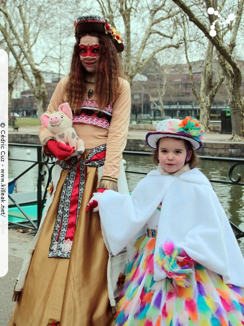 Carnaval vénitien, édition 2017 - les ven. 23, sam. 24 et dim. 25 février 2018, Annecy, Haute-Savoie. – « Carnaval Vénitien d'Annecy, édition 2018 » – mots associés : carnaval vénitien
