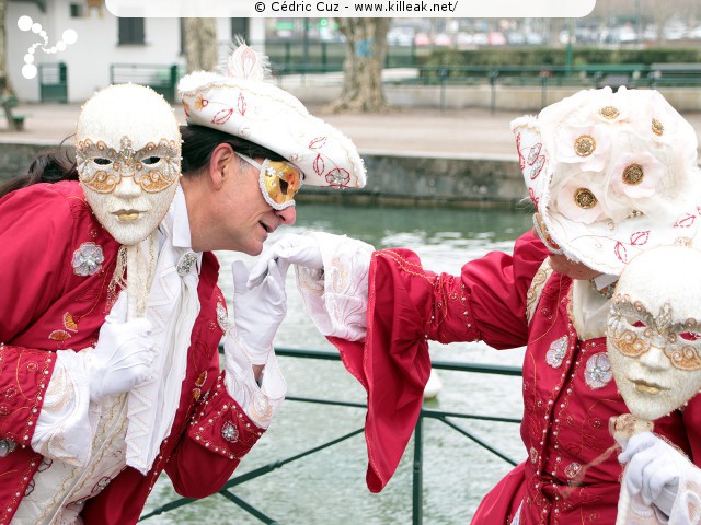 Carnaval vénitien, édition 2017 - les ven. 23, sam. 24 et dim. 25 février 2018, Annecy, Haute-Savoie. — « Carnaval Vénitien d'Annecy, édition 2018 » — mots associés : carnaval vénitien