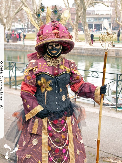 Carnaval vénitien, édition 2017 - les ven. 23, sam. 24 et dim. 25 février 2018, Annecy, Haute-Savoie. — « Carnaval Vénitien d'Annecy, édition 2018 » — mots associés : carnaval vénitien