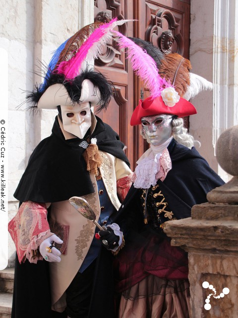 Carnaval vénitien, édition 2017 - les ven. 23, sam. 24 et dim. 25 février 2018, Annecy, Haute-Savoie. — « Carnaval Vénitien d'Annecy, édition 2018 » — mots associés : carnaval vénitien