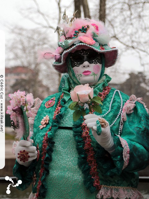 Carnaval vénitien, édition 2017 - les ven. 23, sam. 24 et dim. 25 février 2018, Annecy, Haute-Savoie. – « Carnaval Vénitien d'Annecy, édition 2018 » – mots associés : carnaval vénitien