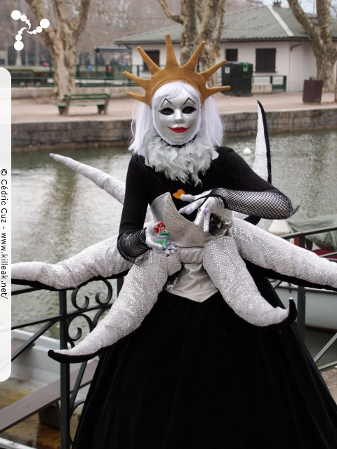 Carnaval vénitien, édition 2017 - les ven. 23, sam. 24 et dim. 25 février 2018, Annecy, Haute-Savoie. – « Carnaval Vénitien d'Annecy, édition 2018 » – mots associés : carnaval vénitien