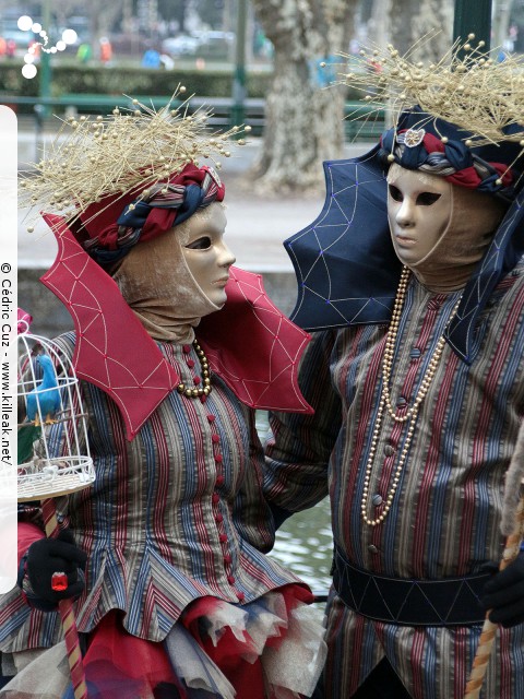 Carnaval vénitien, édition 2017 - les ven. 23, sam. 24 et dim. 25 février 2018, Annecy, Haute-Savoie. – « Carnaval Vénitien d'Annecy, édition 2018 » – mots associés : carnaval vénitien
