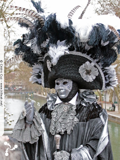 Carnaval vénitien, édition 2017 - les ven. 23, sam. 24 et dim. 25 février 2018, Annecy, Haute-Savoie. — « Carnaval Vénitien d'Annecy, édition 2018 » — mots associés : carnaval vénitien