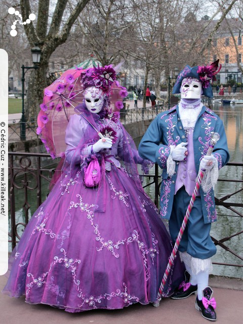 Carnaval vénitien, édition 2017 - les ven. 23, sam. 24 et dim. 25 février 2018, Annecy, Haute-Savoie. – « Carnaval Vénitien d'Annecy, édition 2018 » – mots associés : carnaval vénitien