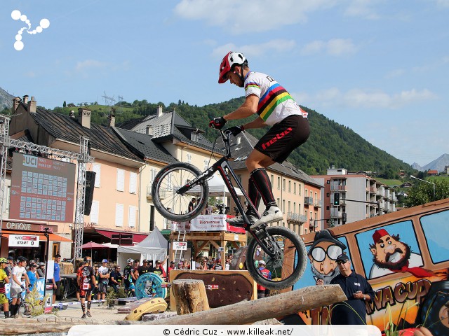 Coupe du Monde 2017 de VTT Trial, 4e manche - les sam. 26 et dim. 27 août 2017, Albertville, Savoie – « Coupe du Monde 2017 de VTT Trial, 4e manche à Albertville » – Coupe du Monde 2017 de VTT Trial, 4e manche, Albertville, Savoie, France – mots associés : albertville, coupe du monde, trial