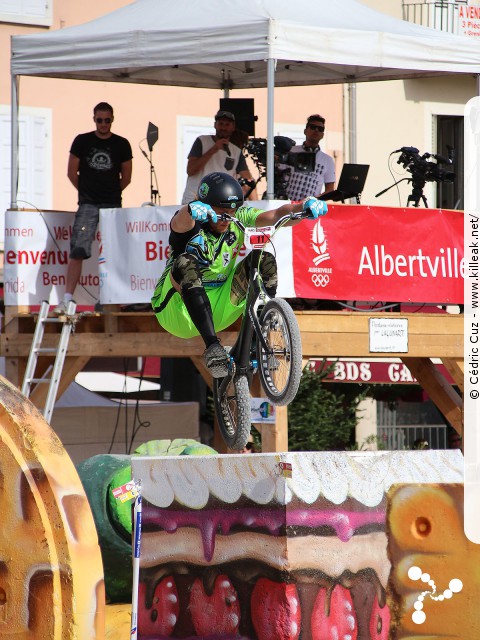 Coupe du Monde 2017 de VTT Trial, 4e manche - les sam. 26 et dim. 27 août 2017, Albertville, Savoie – « Coupe du Monde 2017 de VTT Trial, 4e manche à Albertville » – Coupe du Monde 2017 de VTT Trial, 4e manche, Albertville, Savoie, France – mots associés : albertville, coupe du monde, koekoek, trial