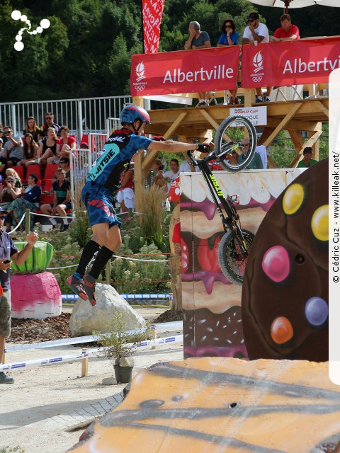 Coupe du Monde 2017 de VTT Trial, 4e manche - les sam. 26 et dim. 27 août 2017, Albertville, Savoie – « Coupe du Monde 2017 de VTT Trial, 4e manche à Albertville » – Coupe du Monde 2017 de VTT Trial, 4e manche, Albertville, Savoie, France – mots associés : albertville, coupe du monde, trial