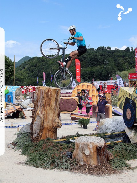 Coupe du Monde 2017 de VTT Trial, 4e manche - les sam. 26 et dim. 27 août 2017, Albertville, Savoie – « Coupe du Monde 2017 de VTT Trial, 4e manche à Albertville » – Coupe du Monde 2017 de VTT Trial, 4e manche, Albertville, Savoie, France – mots associés : albertville, coupe du monde, trial