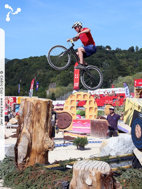 Coupe du Monde 2017 de VTT Trial, 4e manche - les sam. 26 et dim. 27 août 2017, Albertville, Savoie – « Coupe du Monde 2017 de VTT Trial, 4e manche à Albertville » – Coupe du Monde 2017 de VTT Trial, 4e manche, Albertville, Savoie, France – mots associés : albertville, coupe du monde, trial