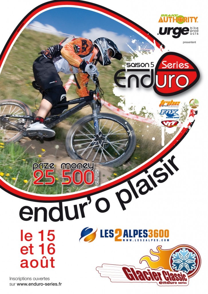 Visuel Glacier Classic 2009. – « Glacier Classic 2009 - Finale des Enduro Series » – mots associés : 2 alpes, enduro series, glacier classic