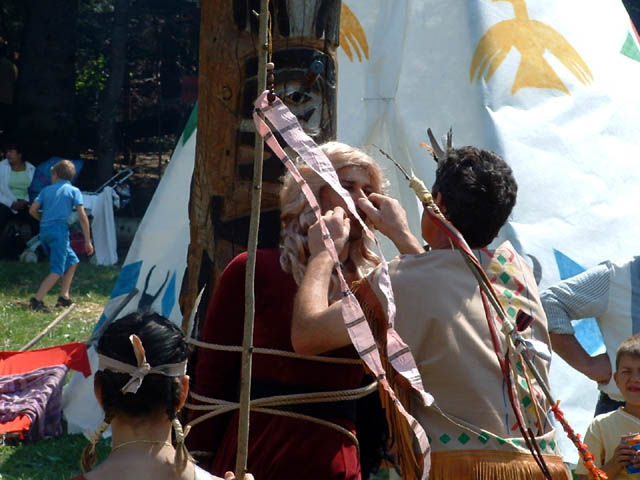 Fête western à 'Évires City', édition 2004 - le sam. 24 en soirée et le dim. 25 juillet 2004 ; Évires, Hte-Savoie. — « Fête western à 'Évires City', édition 2004 » —