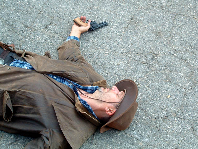 Fête western à 'Évires City', édition 2004 - le sam. 24 en soirée et le dim. 25 juillet 2004 ; Évires, Hte-Savoie. — « Fête western à 'Évires City', édition 2004 » —