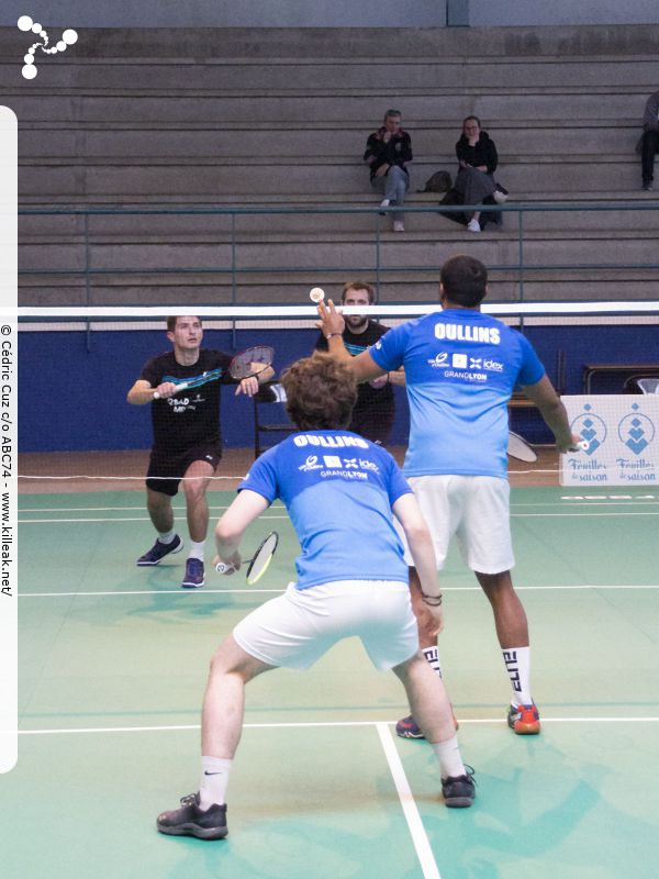 Interclubs Nationaux de Badminton - saison 2021-2022 N2 - Journée 9 - BACO69 x ABC74. – « National 2 de Badminton 2021-2022 - BACO69 x ABC74 » – Neuvième et avant-dernière journée pour l'ABC74 qui se déplaçait à Oullins. –