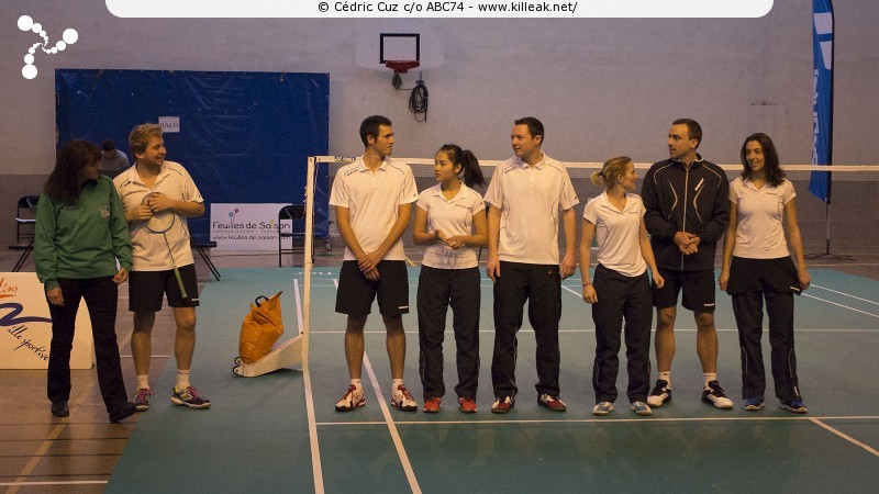 Interclubs Nationaux de Badminton - saison 2014-2015 N3 - Journée 2 - ABC74 x BACO69 — L'équipe d'Annecy — « National 3 de Badminton 2014-2015 - ABC74 x BACO69 » — Seconde journée de Nationale 3 pour l'équipe d'Annecy qui se déplaçait à Oullins. — mots associés : annecy badminton club, badminton