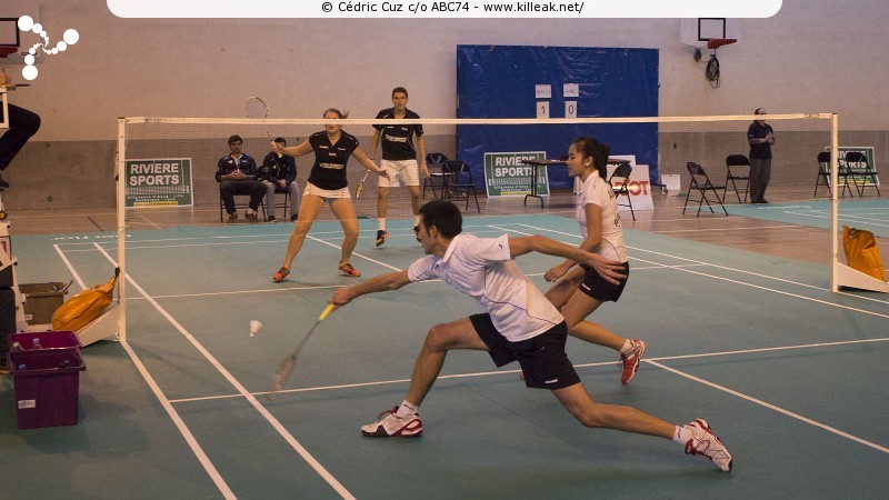 Interclubs Nationaux de Badminton - saison 2014-2015 N3 - Journée 2 - ABC74 x BACO69 – « National 3 de Badminton 2014-2015 - ABC74 x BACO69 » – Seconde journée de Nationale 3 pour l'équipe d'Annecy qui se déplaçait à Oullins. – mots associés : annecy badminton club, badminton