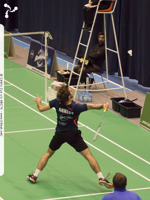 Interclubs Nationaux de Badminton - saison 2018-2019 N3 - Journée 7 - ABC74 x BCV26. – « National 3 de Badminton 2018-2019 - ABC74 x BCV26 » – Septième journée de Nationale 3 pour l'équipe d'Annecy qui se déplaçait à Valence. – mots associés : annecy badminton club, badminton, colomb
