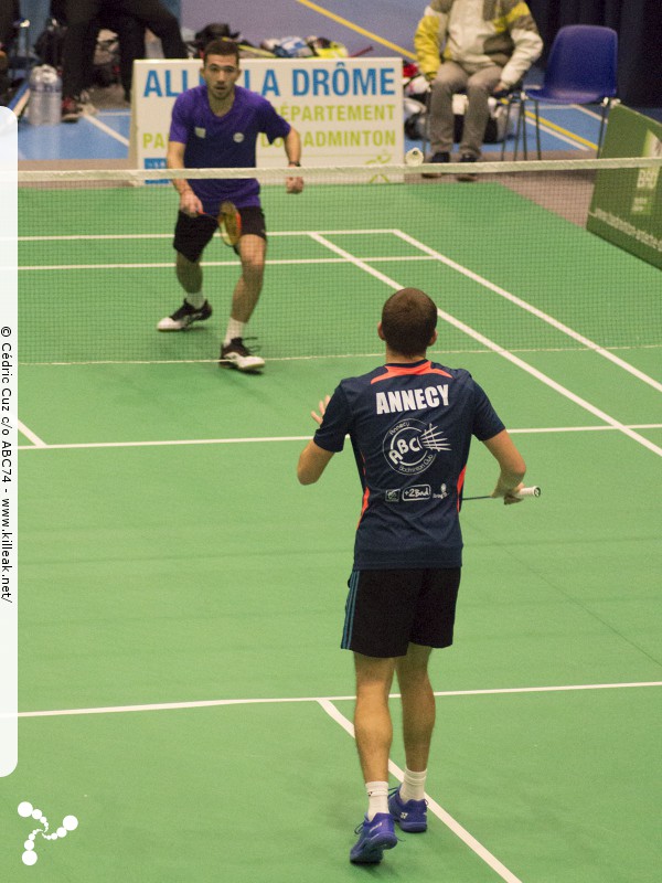 Interclubs Nationaux de Badminton - saison 2018-2019 N3 - Journée 7 - ABC74 x BCV26. – « National 3 de Badminton 2018-2019 - ABC74 x BCV26 » – Septième journée de Nationale 3 pour l'équipe d'Annecy qui se déplaçait à Valence. – mots associés : annecy badminton club, badminton