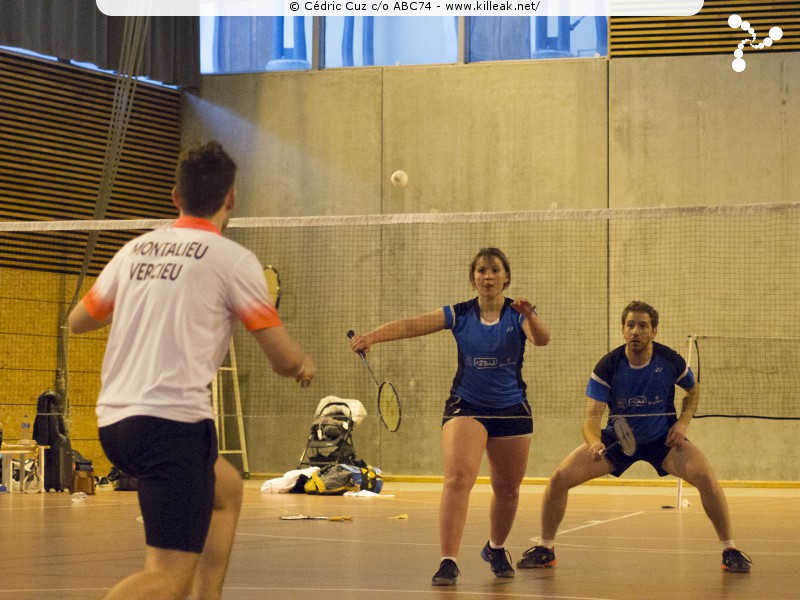 Interclubs Nationaux de Badminton - saison 2019-2020 N3 - Journée 7 - ABC74 x MVBC38. – « National 3 de Badminton 2019-2020 - ABC74 x MVBC38 » – Septième journée de Nationale 3 pour l'équipe d'Annecy qui accueillait Montalieu-Vercieu. – mots associés : badminton