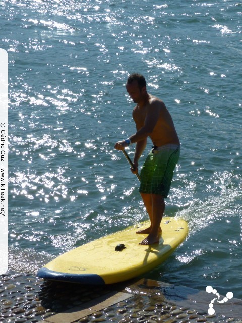 SUP in Town 2011 - Open de Lyon de Stand-Up Paddle - les sam. 10 et dim. 11 septembre 2011, sur le Rhône au niveau de la Fosse aux Ours, Lyon – « SUP in Town 2011 - Open de Lyon de Stand-Up Paddle » – Démonstrations et initiations grand public, mais aussi courses et relais pro de Stand-Up Paddle sur les eaux du Rhône, à Lyon – mots associés : stand-up paddle