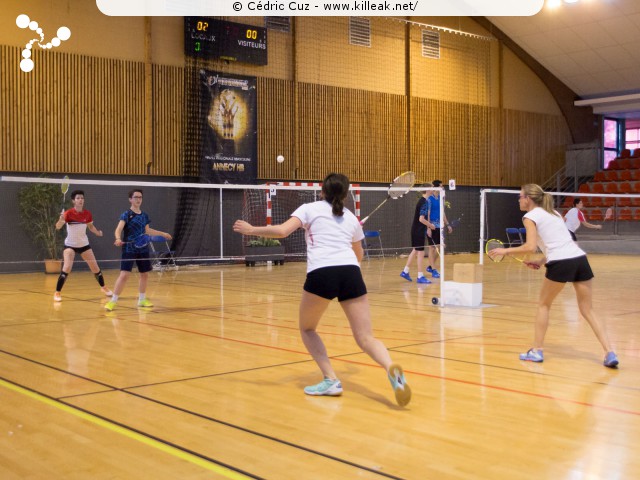 27e Tournoi International de Badminton d'Annecy - les sam. 20, dim. 21 et lun. 22 avril 2019, salle Chatenoud, gymnases des Balmettes et Berthollet, Annecy. – « 27e Tournoi International de Badminton d'Annecy » – Tournoi International de l'ABC74, 3 tableaux sur 3 gymnases pendant 3 jours. –