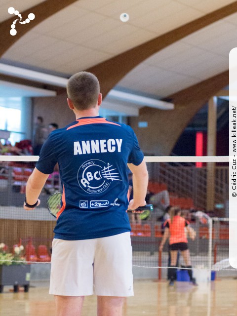 27e Tournoi International de Badminton d'Annecy - les sam. 20, dim. 21 et lun. 22 avril 2019, salle Chatenoud, gymnases des Balmettes et Berthollet, Annecy. — « 27e Tournoi International de Badminton d'Annecy » — Tournoi International de l'ABC74, 3 tableaux sur 3 gymnases pendant 3 jours. —