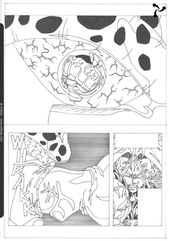 « Trunks vs Cell, version 1998 (!) - feuillet non trié 1 » — mots associés : cell, dbz, dragon ball z, trunks